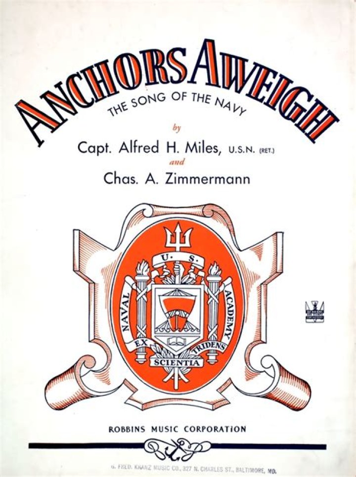 Military branch associated with the song Anchors Aweigh