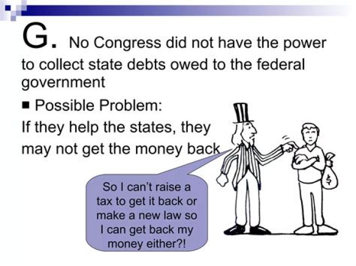 Money owed to the government