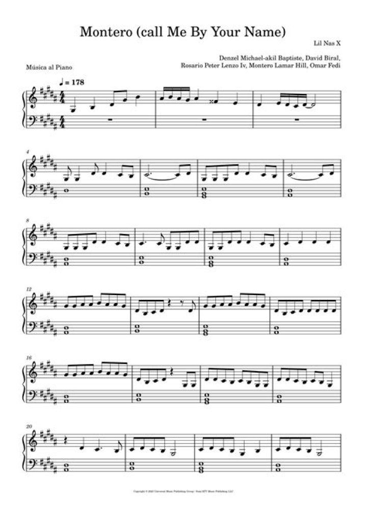 Montero (Call Me by Your ___) (#1 hit for Lil Nas X)