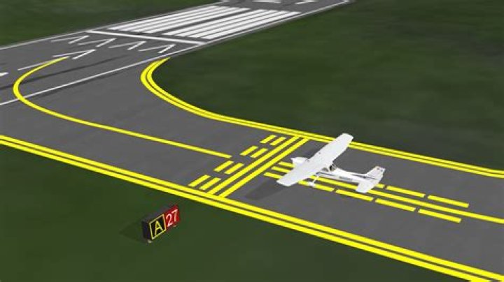 Move along the runway before takeoff