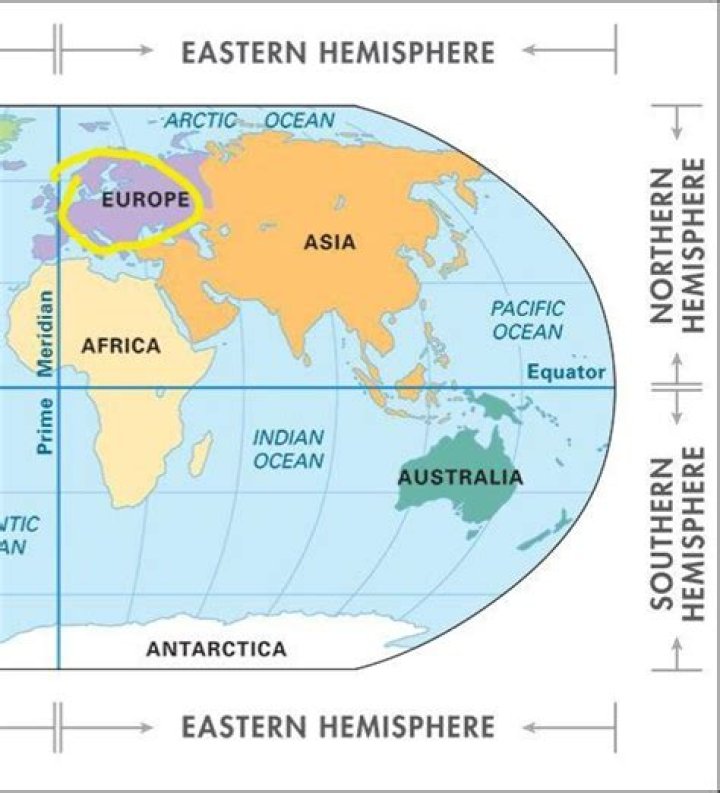 Much of the Eastern Hemisphere