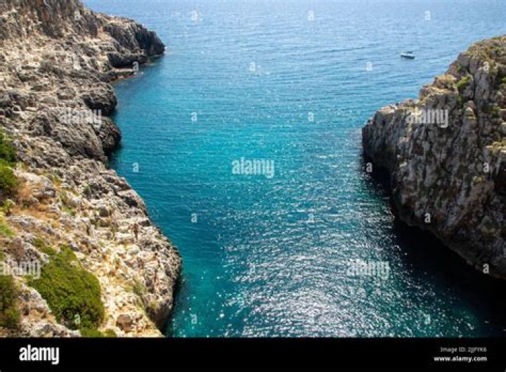 Narrow coastal inlet