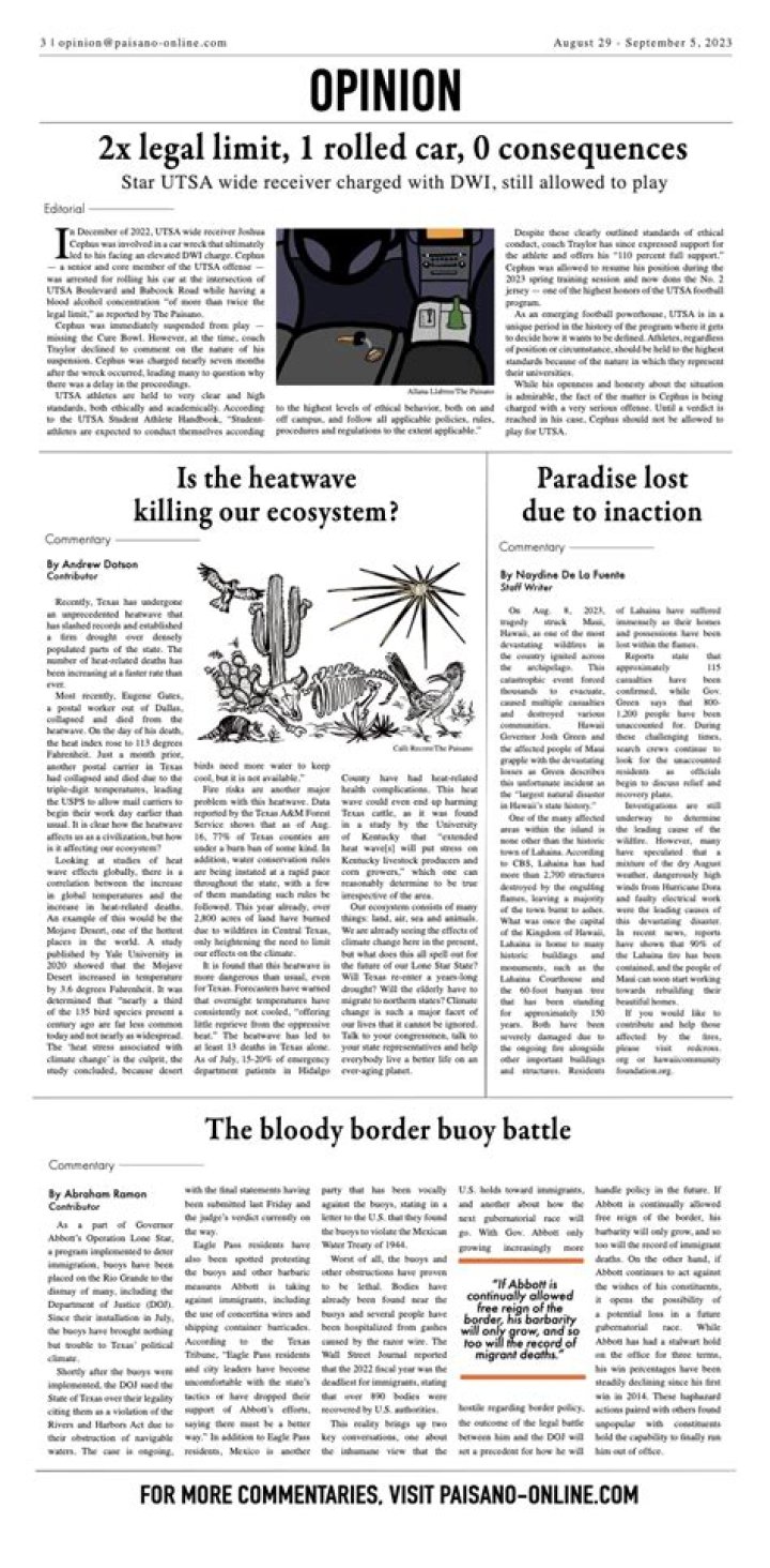 Newspaper opinion page: Hyph.