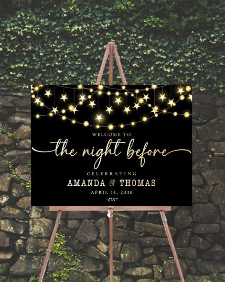 Night before a special day