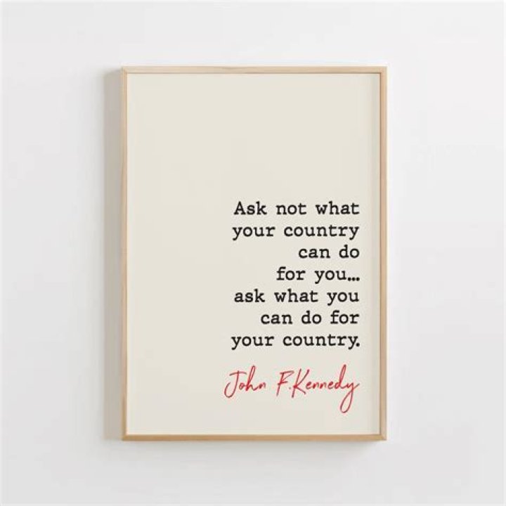 ___ not what your country can do for you ...