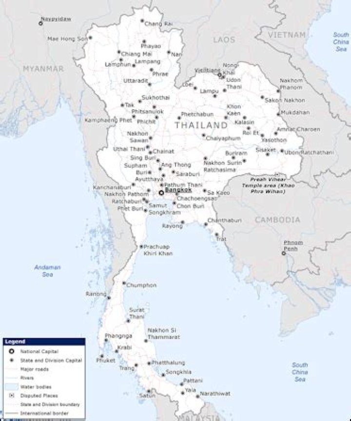 Old name for Thailand