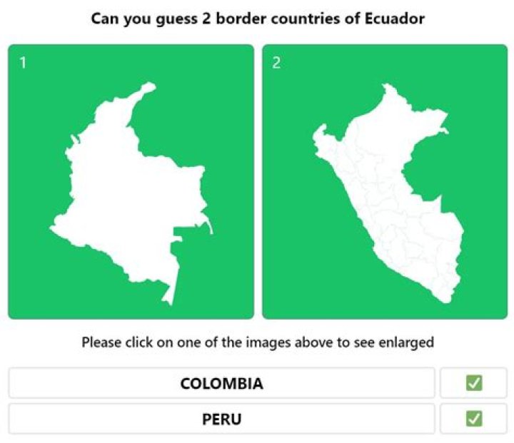 One of the two countries that border Ecuador