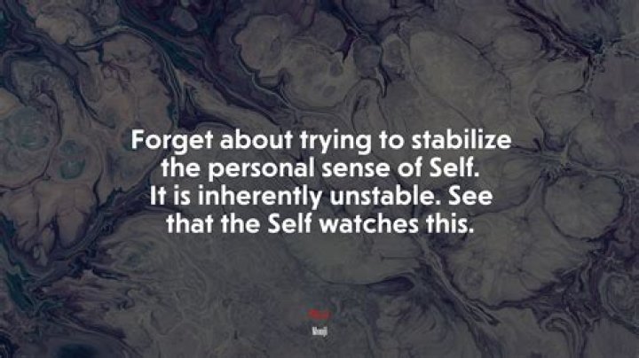 One's personal sense of self