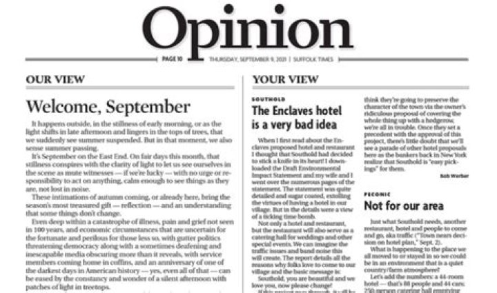 Opinion pieces in a newspaper: Hyph.