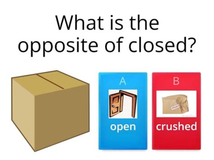 Opposite of closed