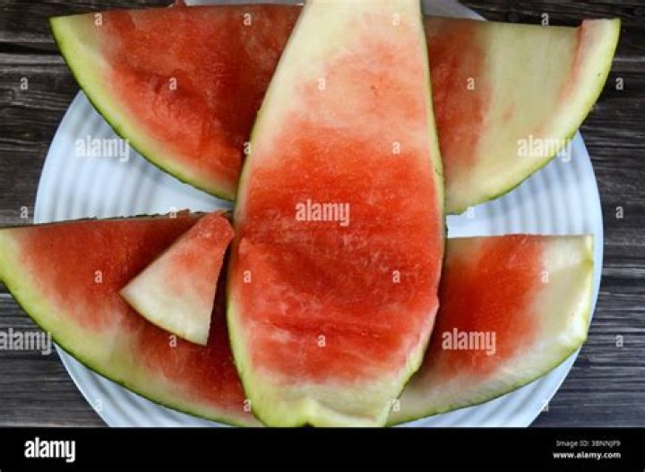 Outer part of a watermelon