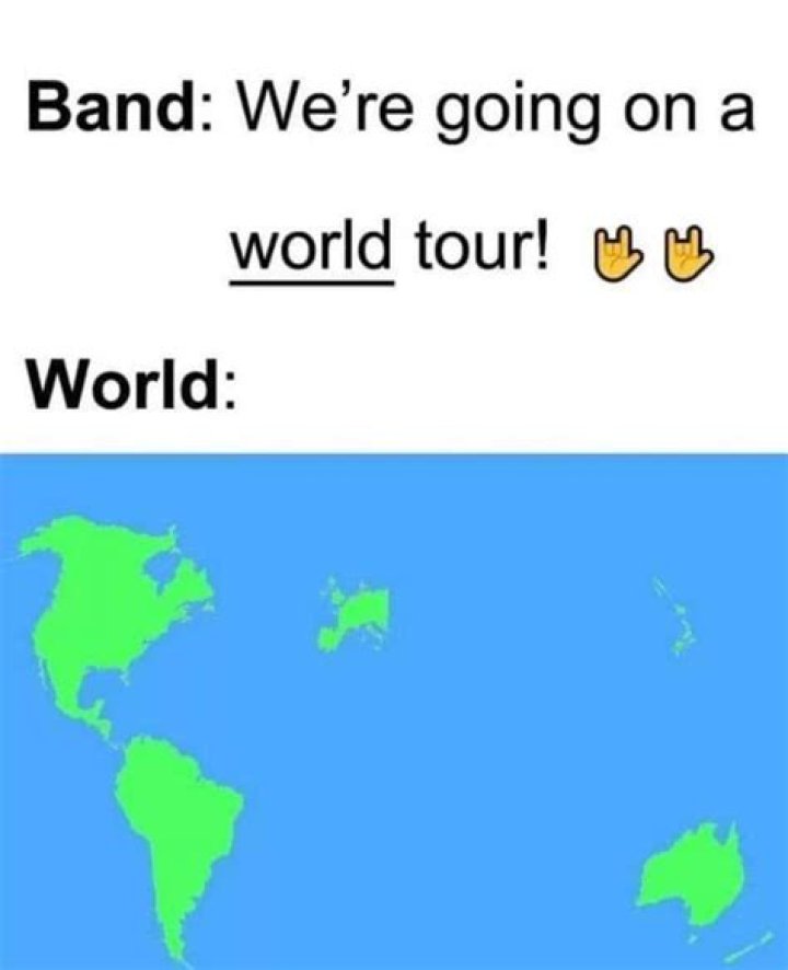 Part of a band's tour