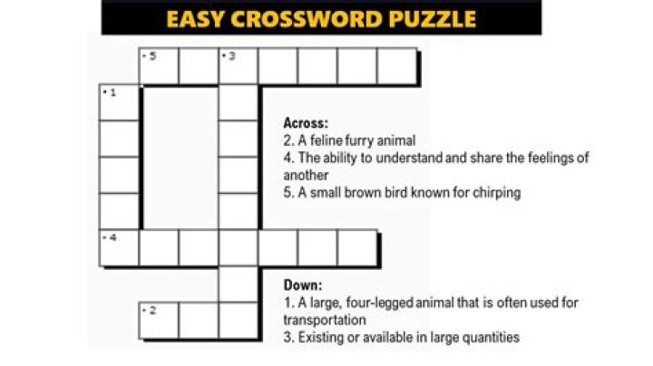 Pattern of a crossword puzzle
