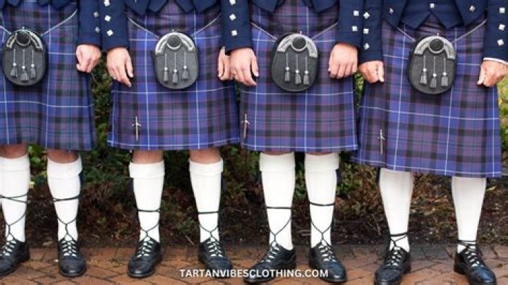Pattern on a Scottish kilt
