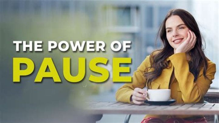 Pause in a conversation