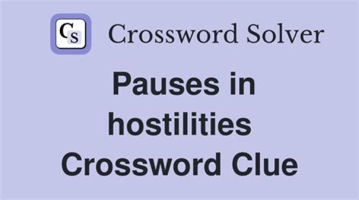 Pauses in hostilities