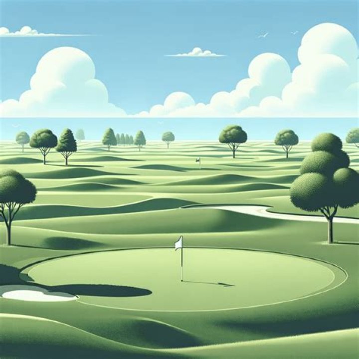 Peg on a golf course