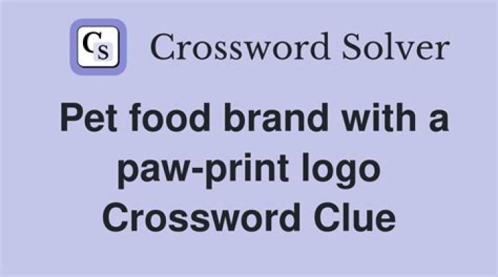 Pet food brand with a paw-print logo
