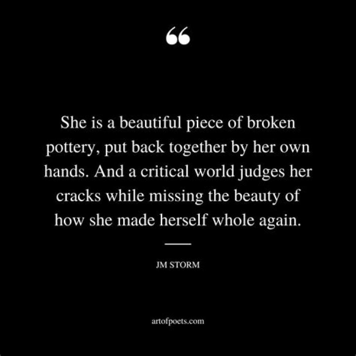 Piece of broken pottery