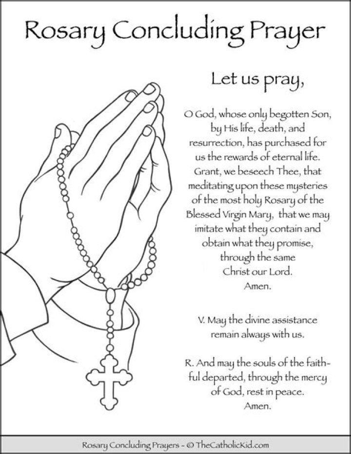 Prayer-concluding word