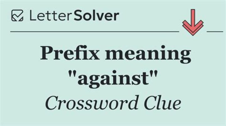 Prefix meaning against