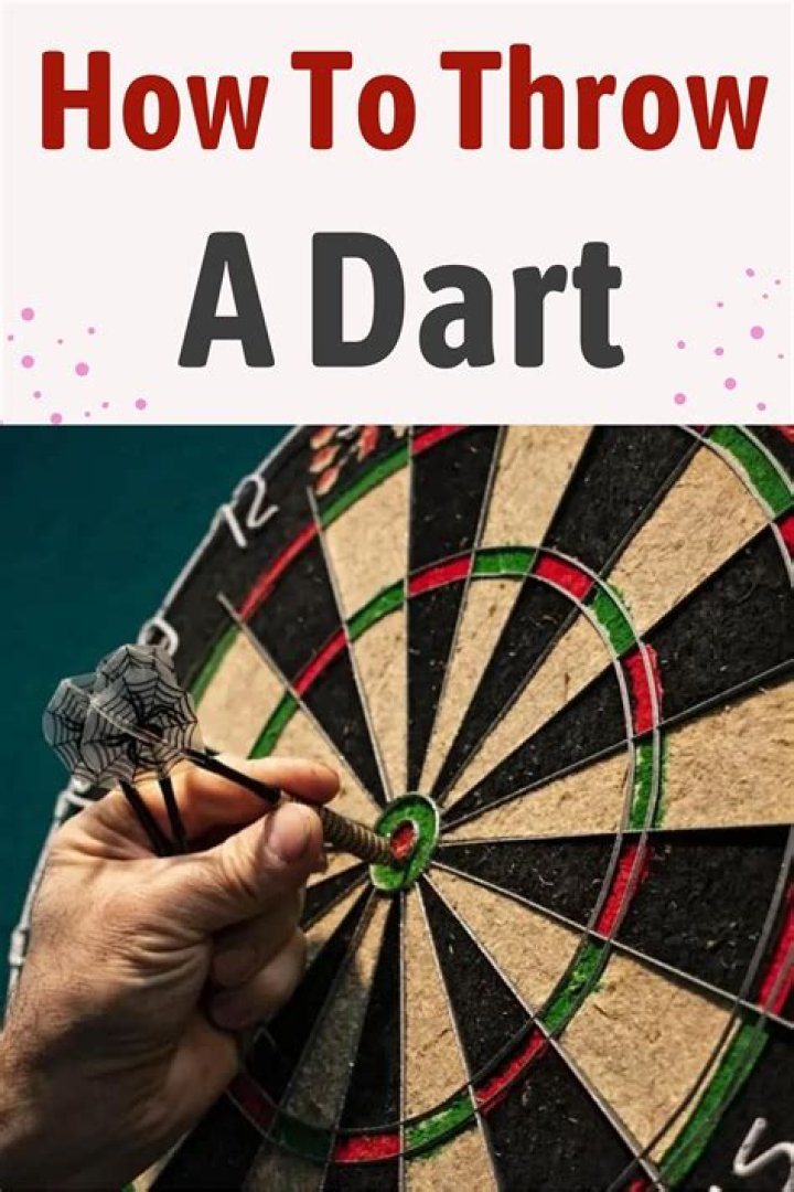 Prepare to throw a dart at a dartboard