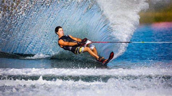 Pulls as a water-skier