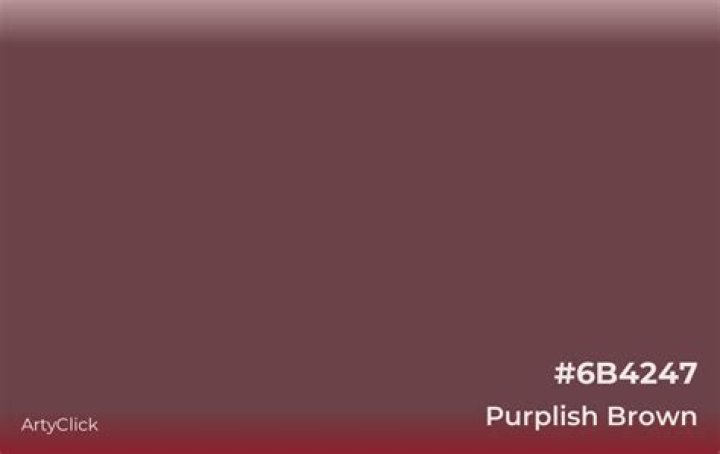 Purplish-brown color