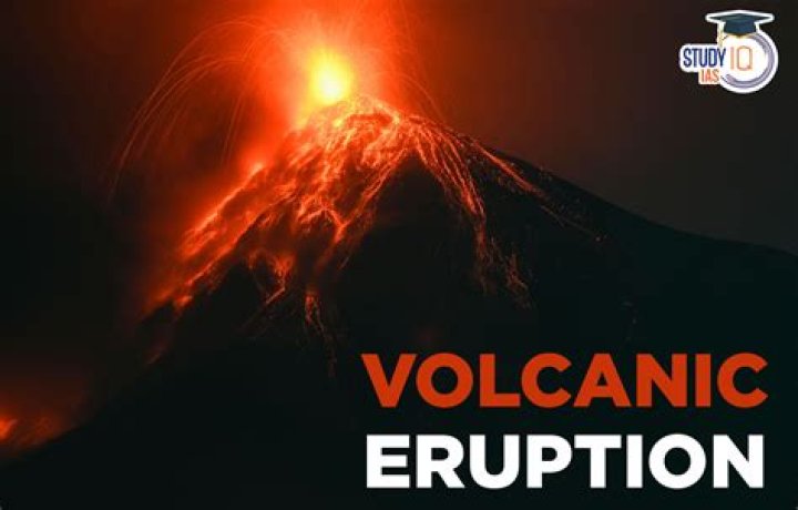 Reaction to a volcanic eruption maybe