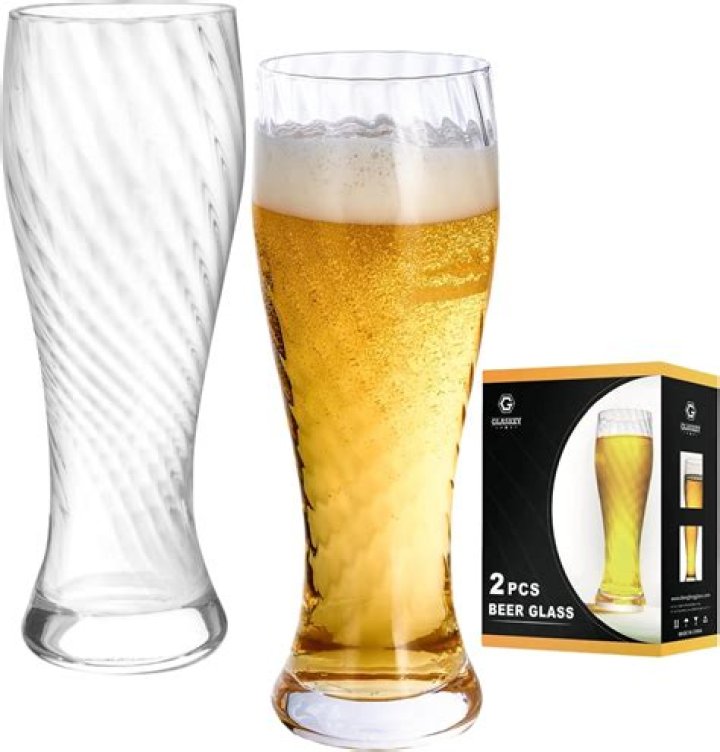 Ready to be poured into a beer glass: 2 wds.