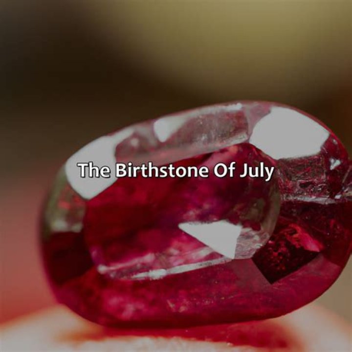 Red jewel that's July's birthstone