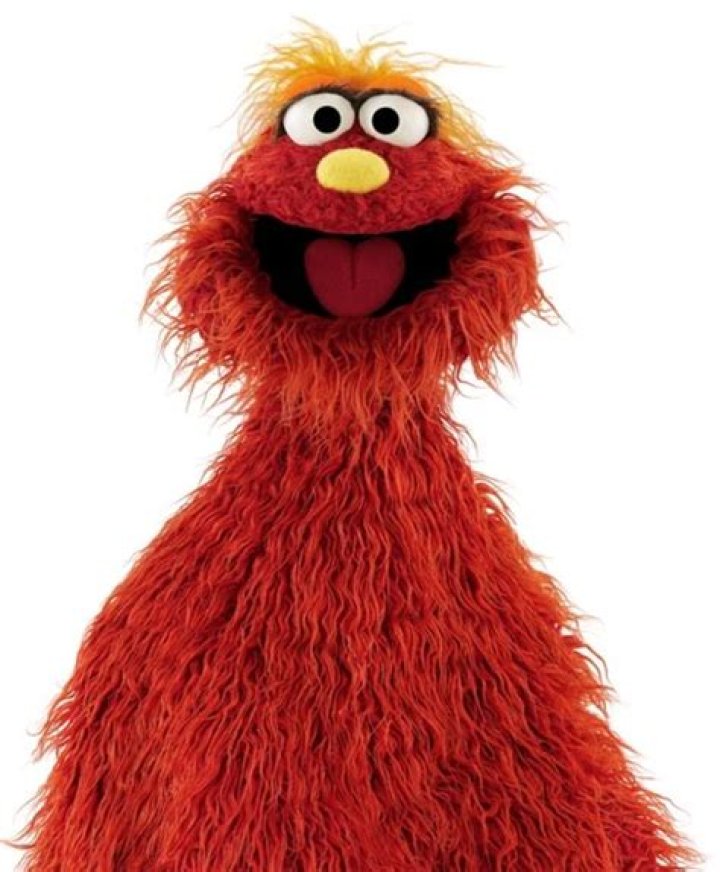 Red Muppet on Sesame Street