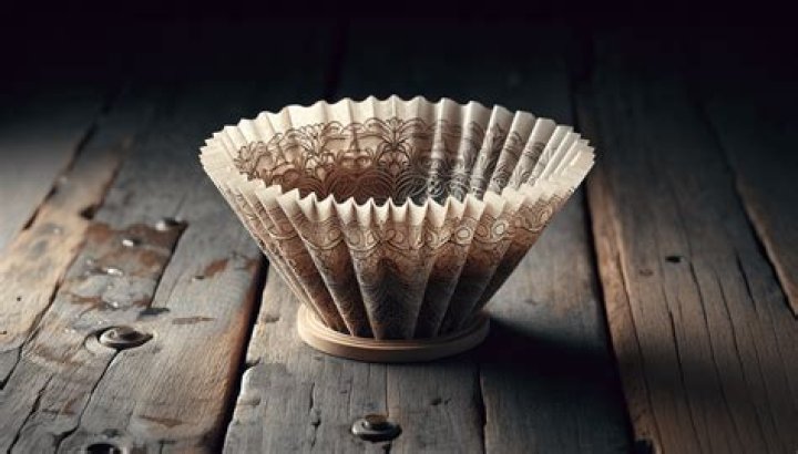 Remnants in a coffee filter