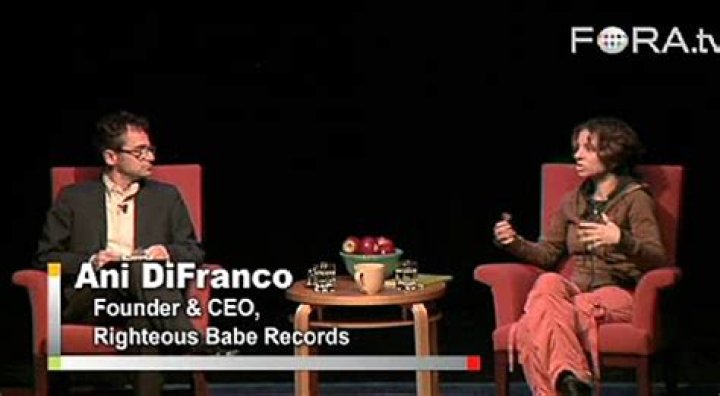 Righteous Babe Records founder DiFranco