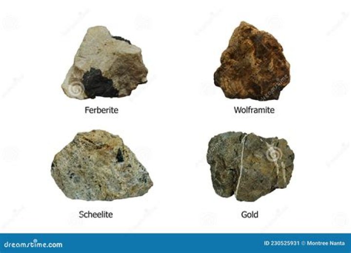 Rocks containing metals