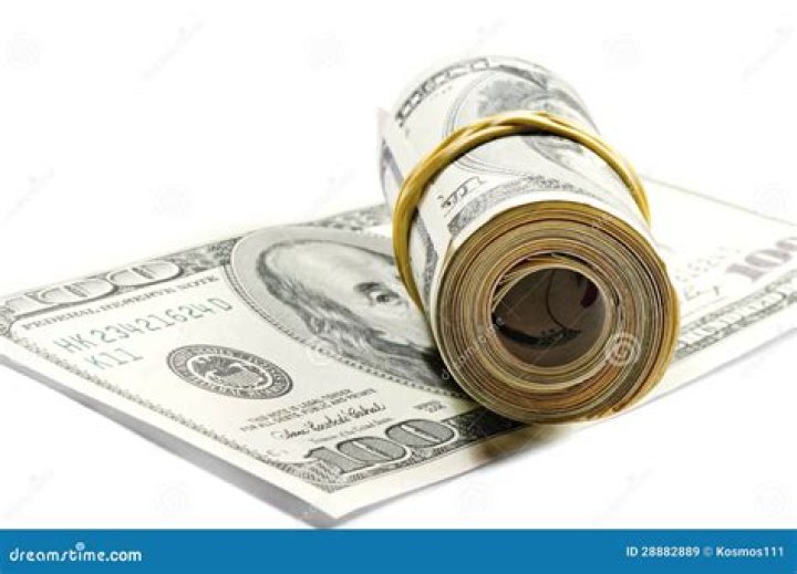 Roll of dollar bills