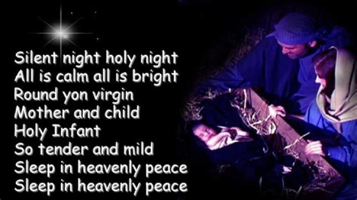 Round ___ virgin mother and child (Silent Night line)