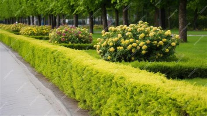 Row of bushes