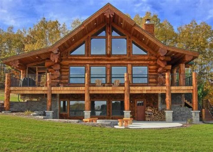Rustic house made of logs