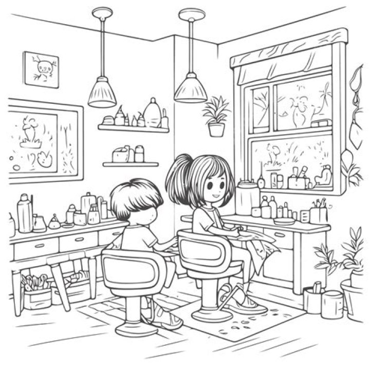 Salon coloring
