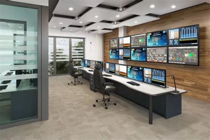 Security control-room screens