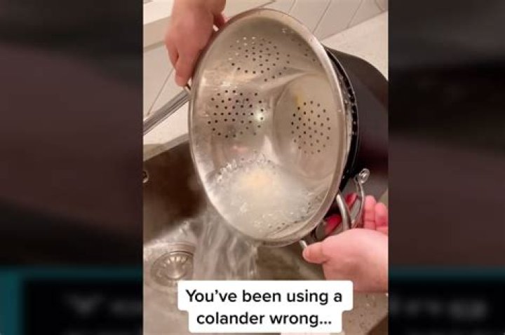 Separate with a colander