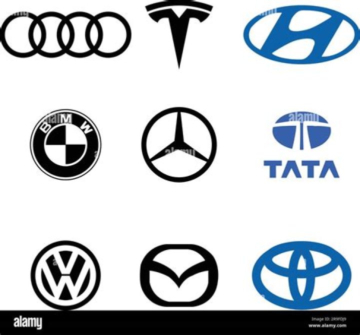 Shape of the Toyota and Ford logos