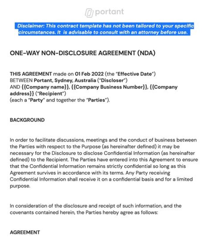Show agreement in a way