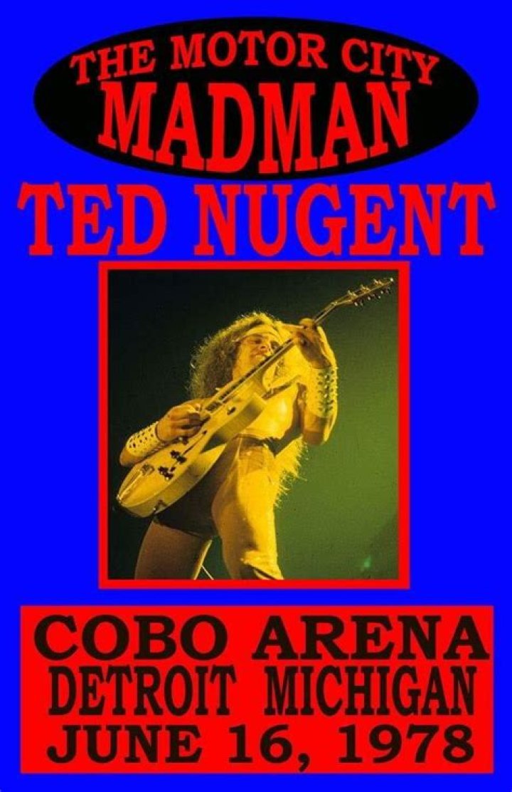 Singer Nugent known as the Motor City Madman