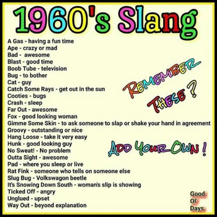 Slang for marvelous that was popular in the 1960s