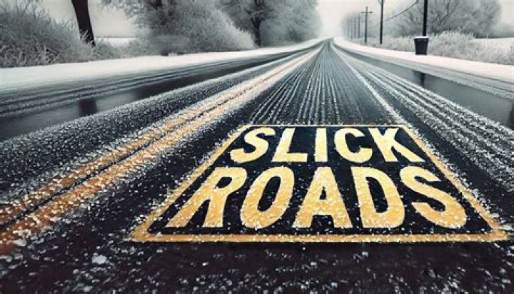 Slick like roads in the winter