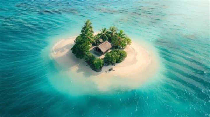 Small bit of land surrounded by the sea