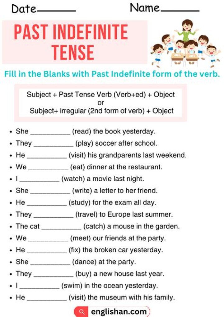 Some time ___ (in the indefinite past)