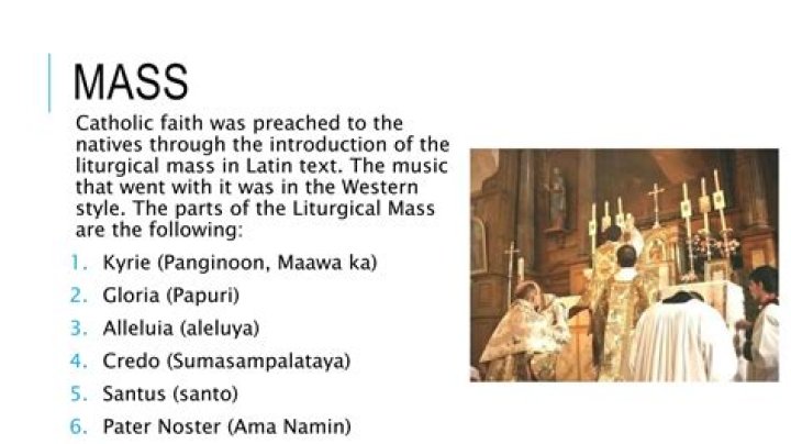 Song sung during mass
